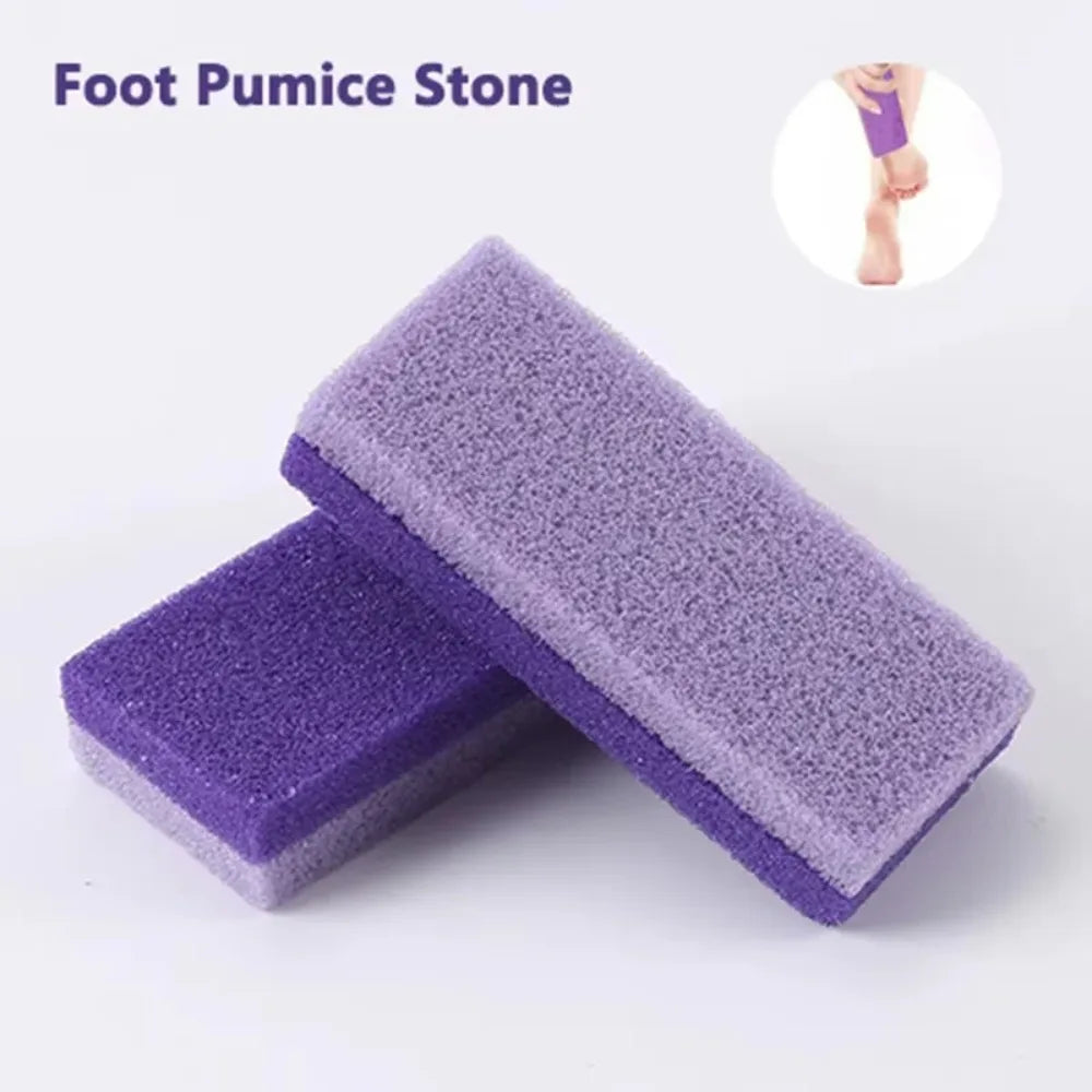Double Sided Pumice Stone Foot Exfoliator with Coarse and Moderate Surfaces, Listed Glass Pumice Material and 1 or 2 Piece Options for Home Pedicures
