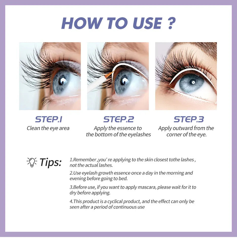 Eyelash Serum and Eyebrow Serum in Listed 8ml Size, Single Lash and Brow Cosmetic Product for Personal Beauty Routines and Everyday Makeup Collections