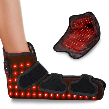 Wearable Red Light Heating Wrap Options for Wrist, Neck, Ankle and Hip, Adjustable Warmth with Model-Specific LED, Vibration and Power Features