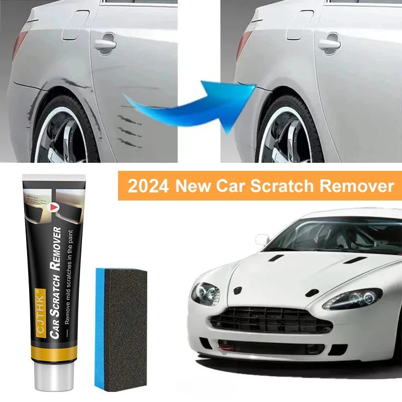 Car Scratch Remover Wax with Abrasive Polishing Compound for Mild Automotive Paint Marks, DIY Exterior Detailing Care in Single, Multi-Pack and Sponge Options