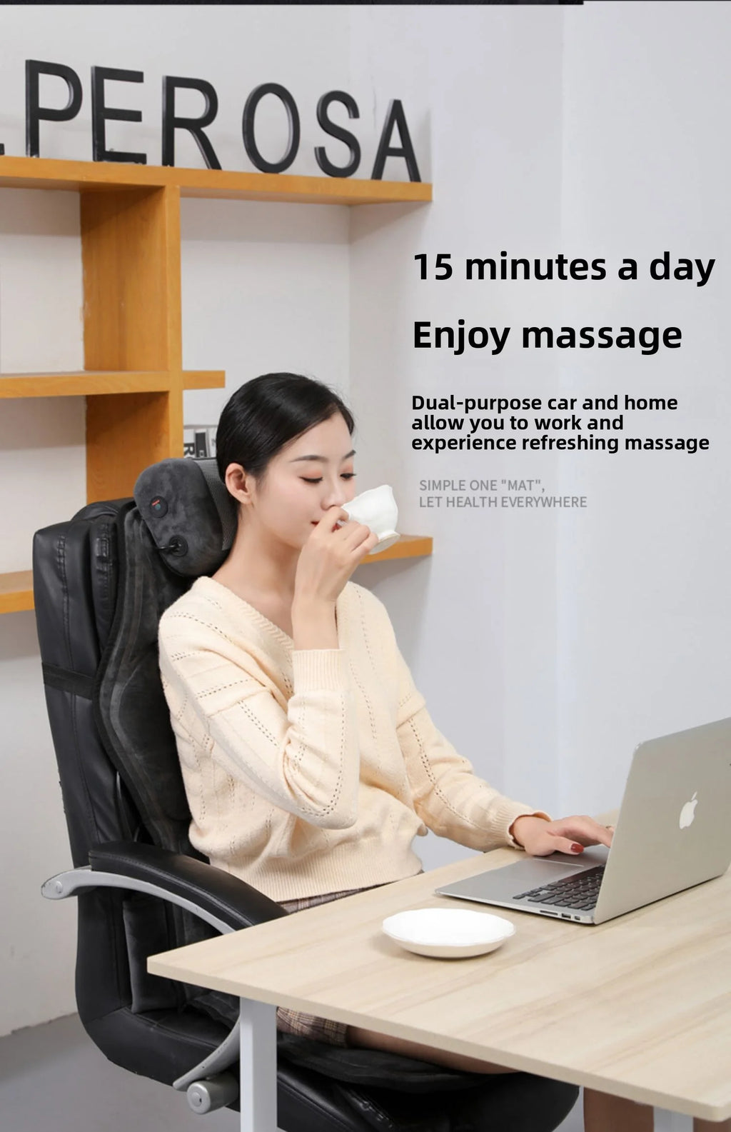Car Massage Seat Cushion with Listed Heating, Vibration and Lumbar Airbag Features, Basic or Upgraded Models with Four Plug Options for Home Office Relaxation