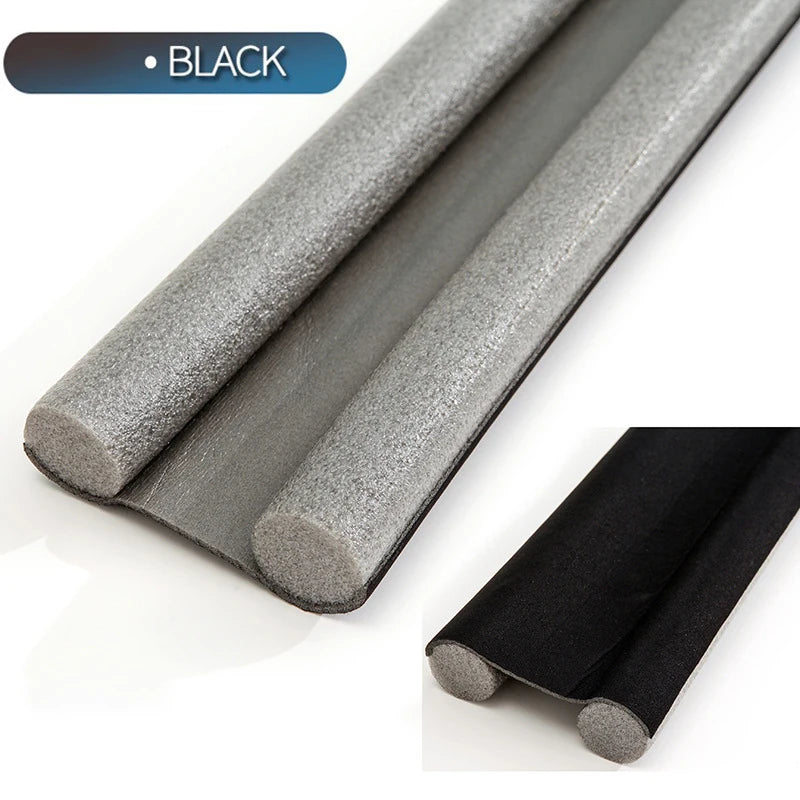 Flexible Door Bottom Sealing Strip in Grey, Black or White, Weatherstrip Guard for Compatible Door Gaps and Everyday Household Draft and Dust Management