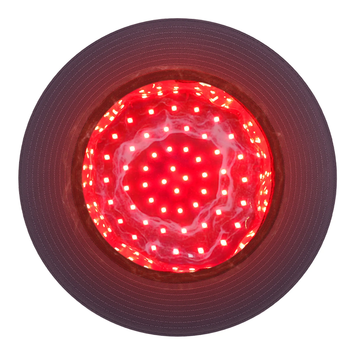 LED Scalp Care Bucket Hat Hello Face T100 with 336 Red and Near-Infrared LEDs, Three Light Modes and Separate With-Controller or Hat-Only Set Options