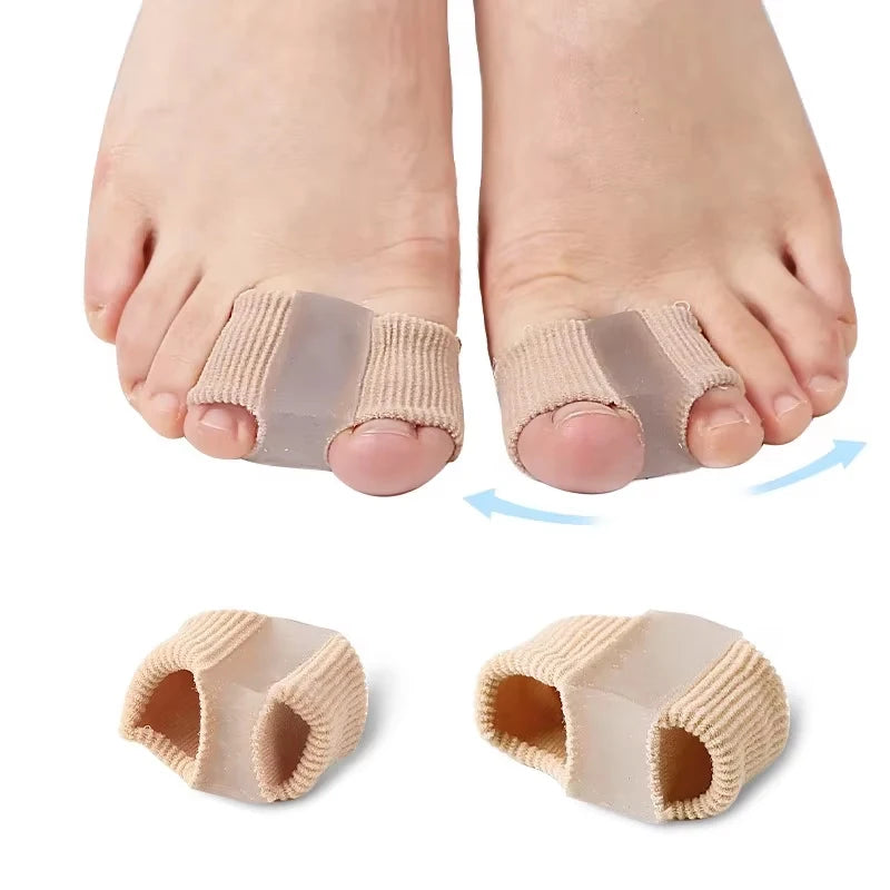 Toe Spreader in Soft Silicone with Small or Large Size Options, Single-Piece Reusable Toe Separator with Gentle Hand-Wash Care for Personal Foot Routines