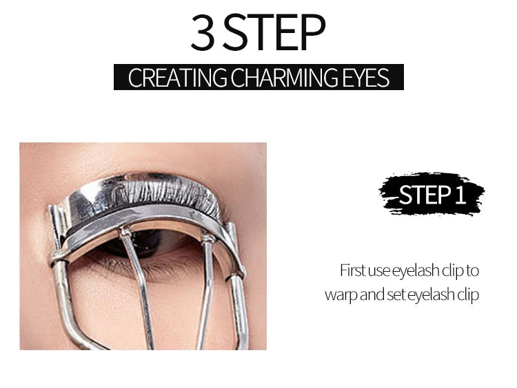 Eyeliner and Mascara Set by YANQINA with Eyebrow Pencil, Liquid Eye Liner and Volumizing Curl-Look Mascara for Everyday and Evening Makeup