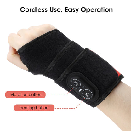 Wearable Red Light Heating Wrap Options for Wrist, Neck, Ankle and Hip, Adjustable Warmth with Model-Specific LED, Vibration and Power Features