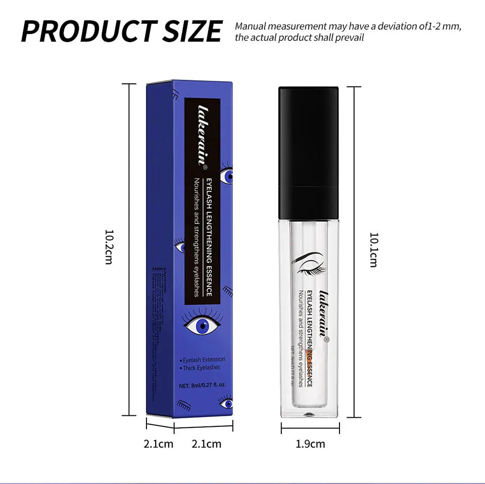 Eyelash Serum and Eyebrow Serum in Listed 8ml Size, Single Lash and Brow Cosmetic Product for Personal Beauty Routines and Everyday Makeup Collections