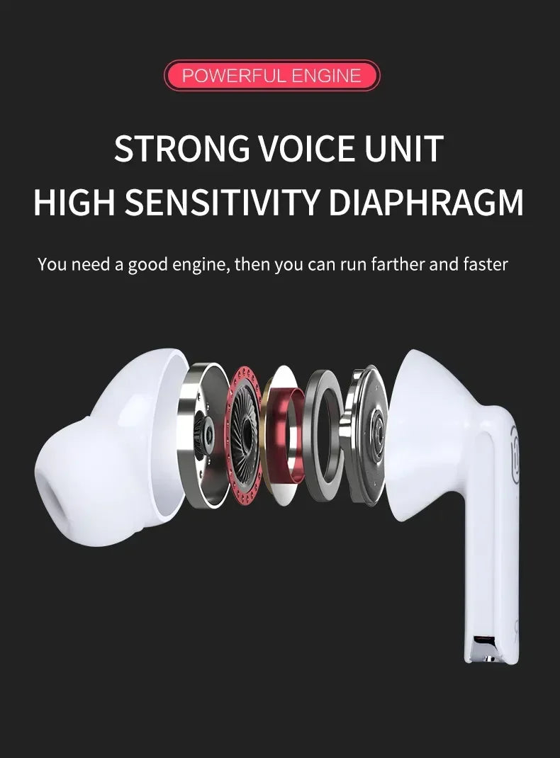 Black Touch Control Wireless Earbuds with TWS Bluetooth Connectivity for Personal Audio, Everyday Listening and Compatible Device Pairing