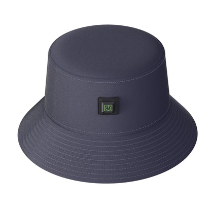 LED Scalp Care Bucket Hat Hello Face T100 with 336 Red and Near-Infrared LEDs, Three Light Modes and Separate With-Controller or Hat-Only Set Options
