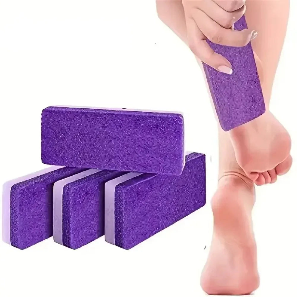 Double Sided Pumice Stone Foot Exfoliator with Coarse and Moderate Surfaces, Listed Glass Pumice Material and 1 or 2 Piece Options for Home Pedicures