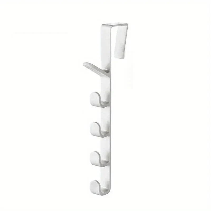 Over-the-Door Hanging Rack for Bags, Hats and Jackets, Single ABS Plastic Bedroom Storage Organizer in White, Black or Brown with 27 x 4.5cm Size Reference