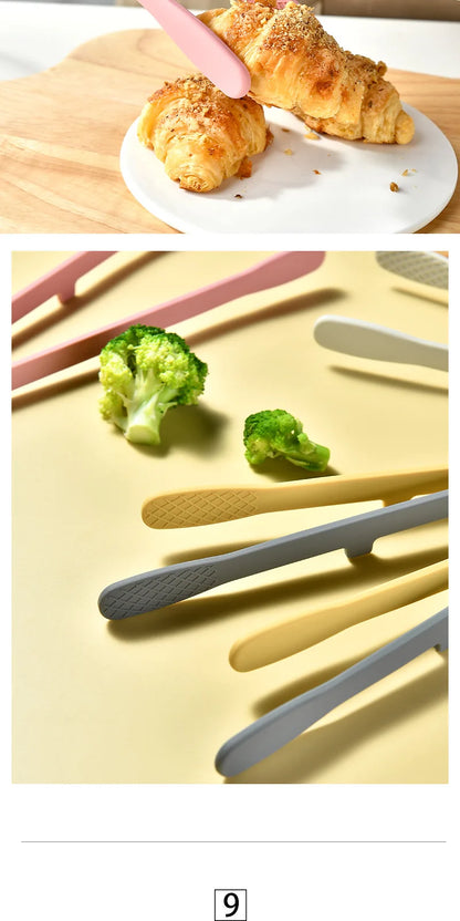 Silicone Kitchen Tongs with Wide-Tooth Grip and Extended Handle, Listed 26.5cm Serving Clip for Bread, Toast, Salad and Noodles with Color or 6PCS Options