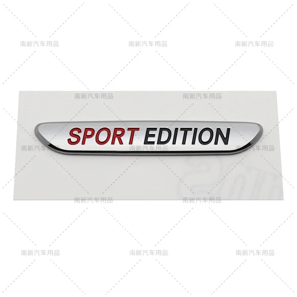 Zinc Alloy Car Badge Emblem with 3D Adhesive Styling for Body, Fender and Trunk, A-R Design Codes with Prime, Night, Grand, Exclusive and Sport Edition References
