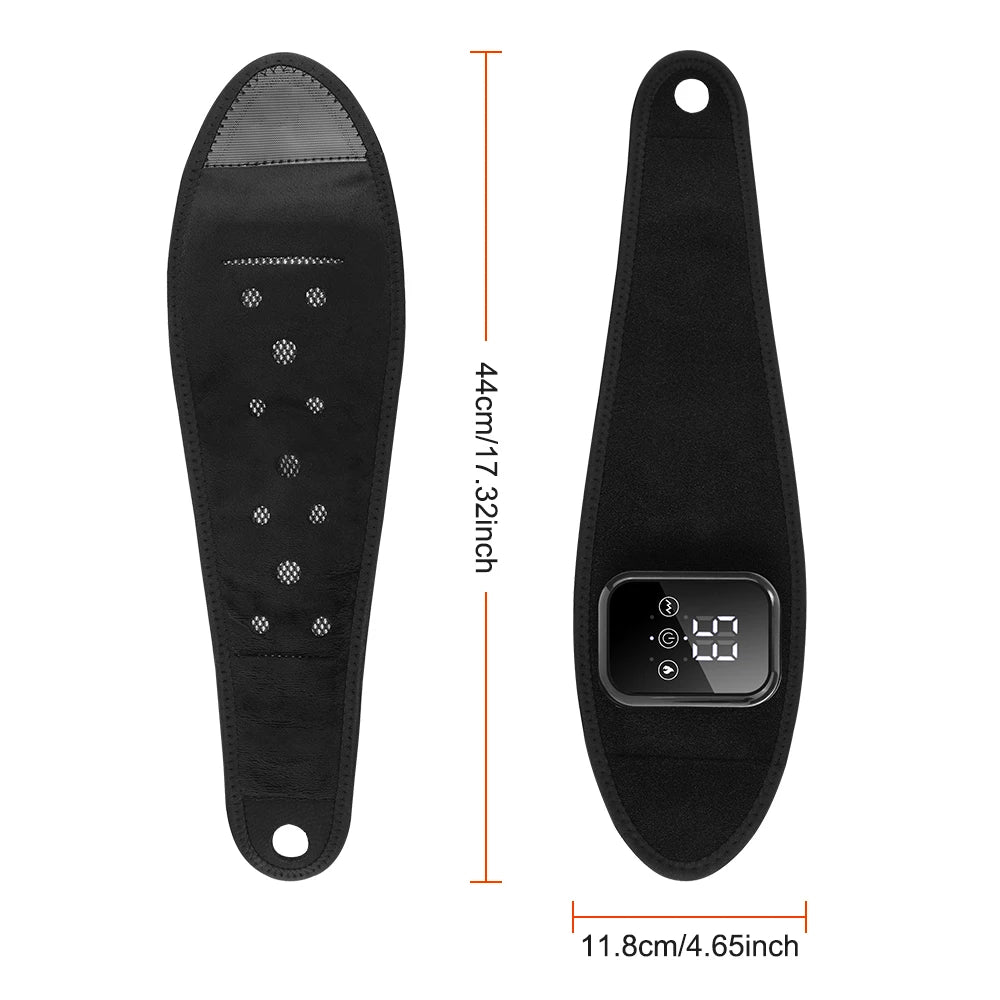 Rechargeable Wrist Heating Pad CL-3999 with Three Heat Settings, Three Vibration Modes and 15-Minute Auto Shutoff, Black Adjustable USB-C Massage Wrap