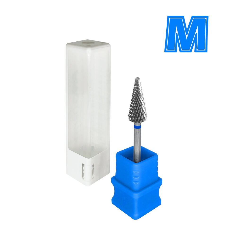 Carbide Barrel Nail Drill Bits by RolinStar with Numbered and 5-in-1 Grade Option Labels, Milling Accessories for Professional Manicure and Pedicure Tools