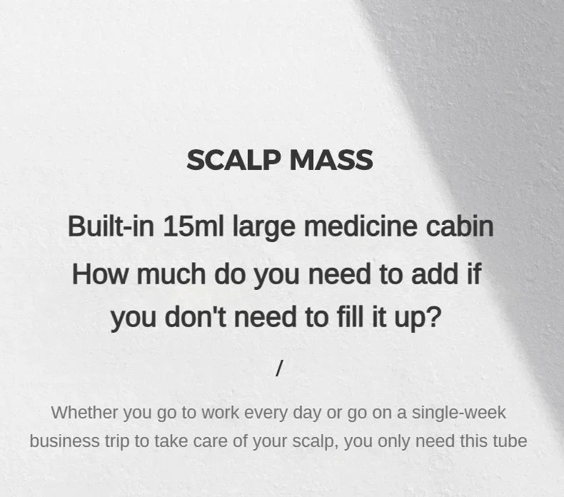 Scalp Oil Applicator Comb, Refillable Manual Liquid Dispenser with 6ml and 15ml Color-Labeled Options for Adult Cosmetic Hair and Scalp Care Routines