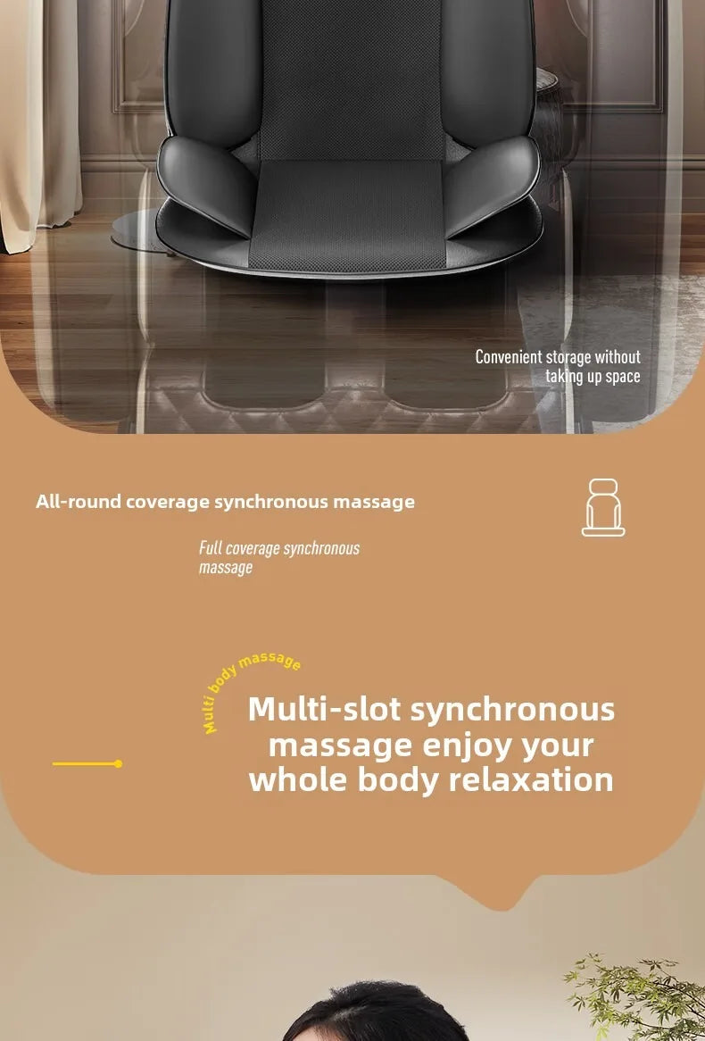 JAIYORL Electric Massage Seat Cushion with Vibration and Kneading References, Four Upgrade Model Labels and US, EU, UK or AU Plug Options