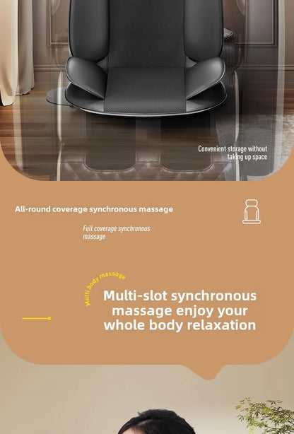 JAIYORL Electric Massage Seat Cushion with Vibration and Kneading References, Four Upgrade Model Labels and US, EU, UK or AU Plug Options
