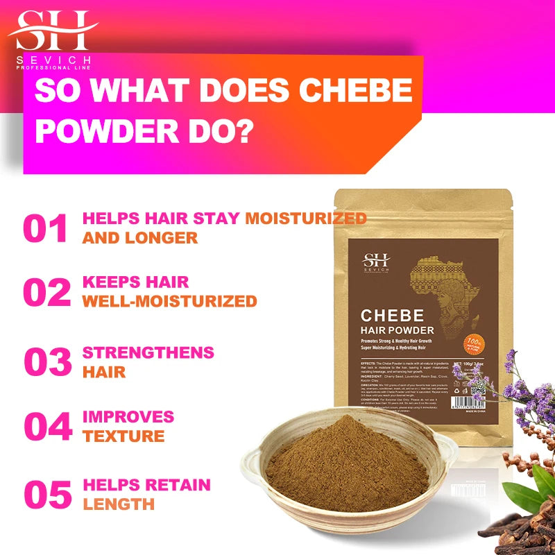Chebe Hair Powder with One, Two or Three-Piece Pack Options for Label-Guided Cosmetic Hair Care Selection and Personal Routine Planning