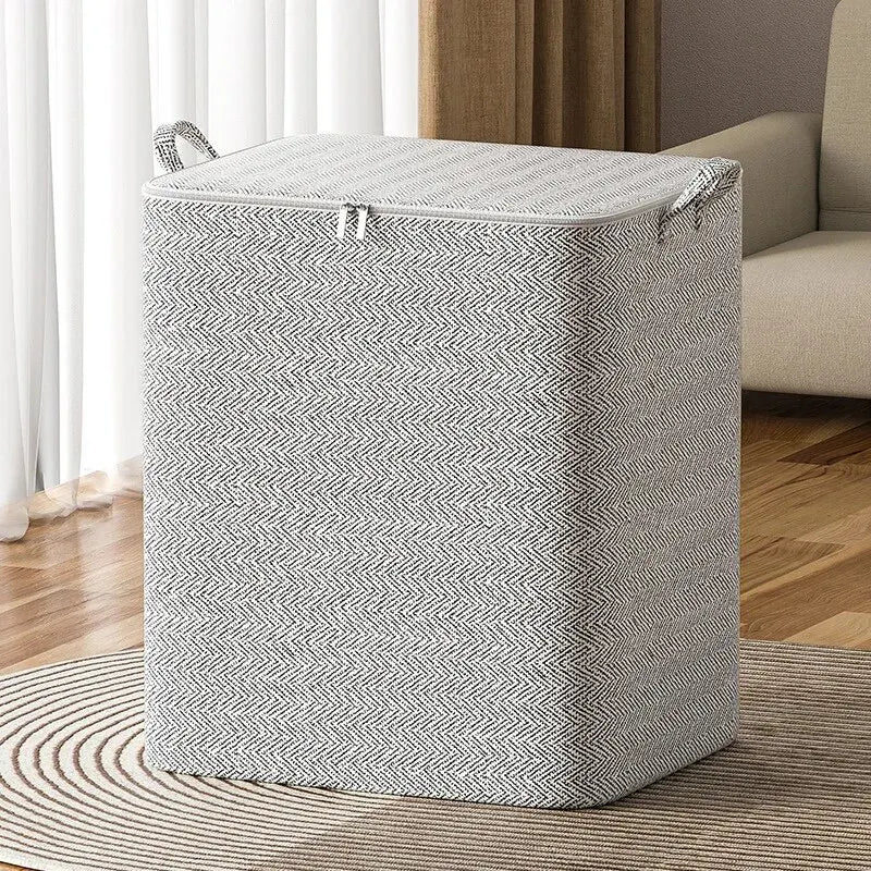 Non-Woven Quilt Storage Bag with Zipper Closure, Single Closet Organizer in 30L, 110L, 150L or 220L Options for Bedding, Clothing and Household Toys