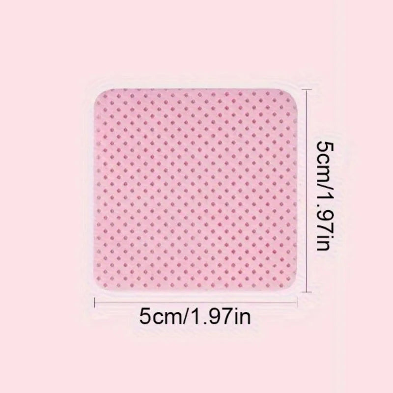 Lint-Free Nail Wipes for Gel Cleansing and Nail Polish Removal, Pink or White Manicure Pads in 20 to 600 Piece Packs with Bottle Options