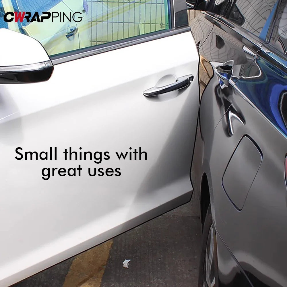 Transparent Car Door Edge Strip with Listed 5-Meter Length and PVC Material, Adhesive Vehicle Trim for Compatible Door Edges and Exterior Styling