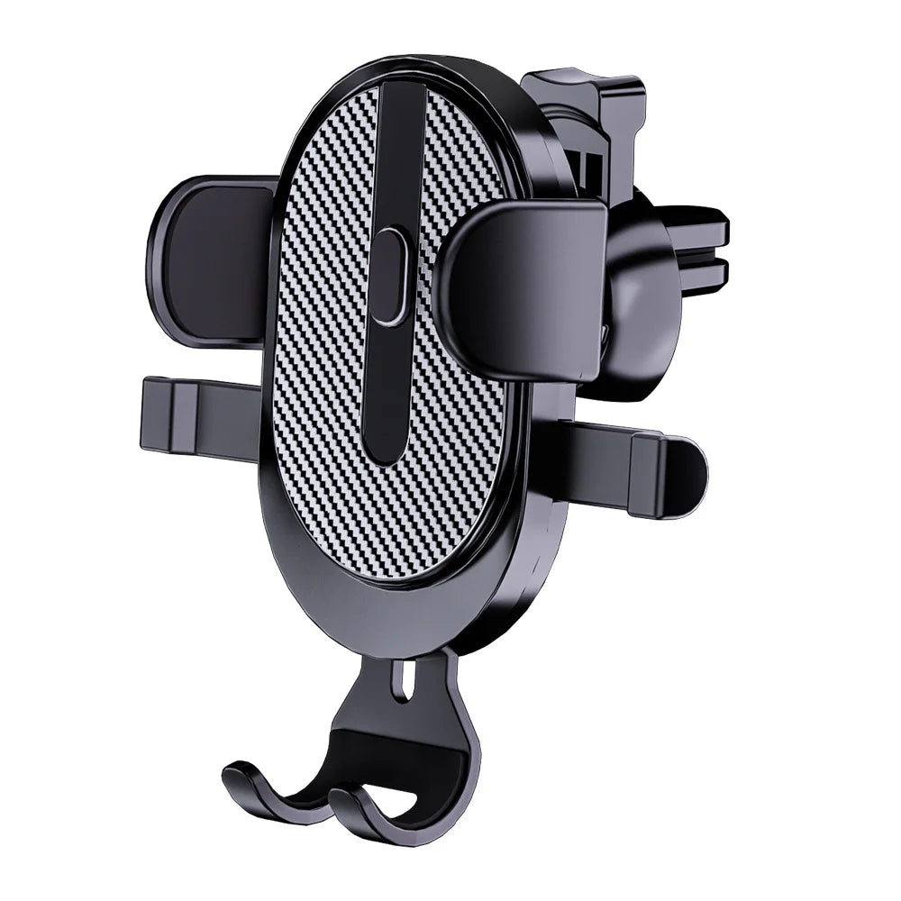 Suction Cup and Air Vent Car Phone Holder Options with Gravity Expansion Reference, Nine Style Labels for Compatible Smartphone Navigation Screen Positioning