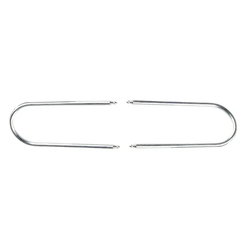 U-Style Car Radio Removal Keys, Silver Two-Piece Metal Stereo Extraction Pair with Listed 5 x 3cm Dimensions and Alfa, Fiat or Lancia Fitment References