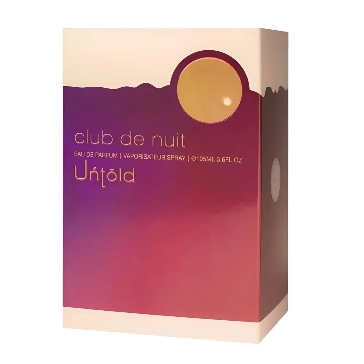 Armaf Club De Nuit Untold Eau de Parfum, Listed 105ml Amber Woody Fragrance with Saffron and Jasmine Top Notes, Amberwood Heart and Cedar Base