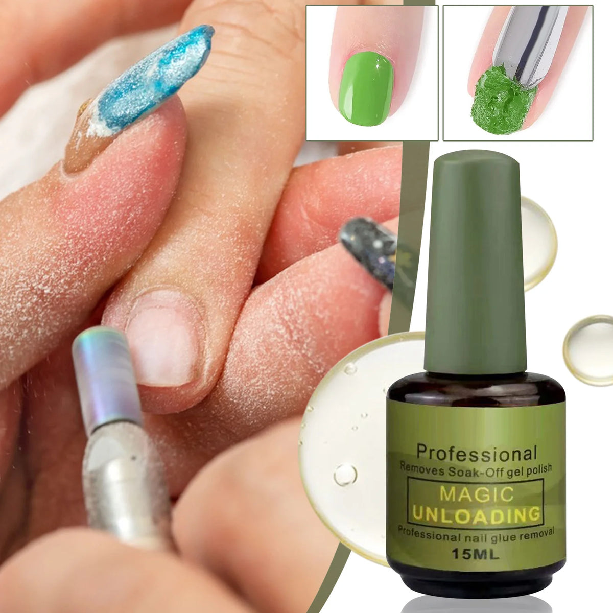 Brush-On Gel Nail Polish Remover with Listed 15ml Content and Single-Bottle Package Reference, Nine Coded Options for Adult Manicure Removal Routines