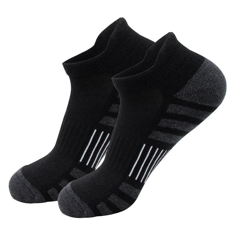 Cushioned Ankle Running Socks with Low-Cut Tab Design, Polyester Athletic Multipacks in 6, 12, 24 or 30 Pairs for Men's and Women's Workouts and Daily Wear