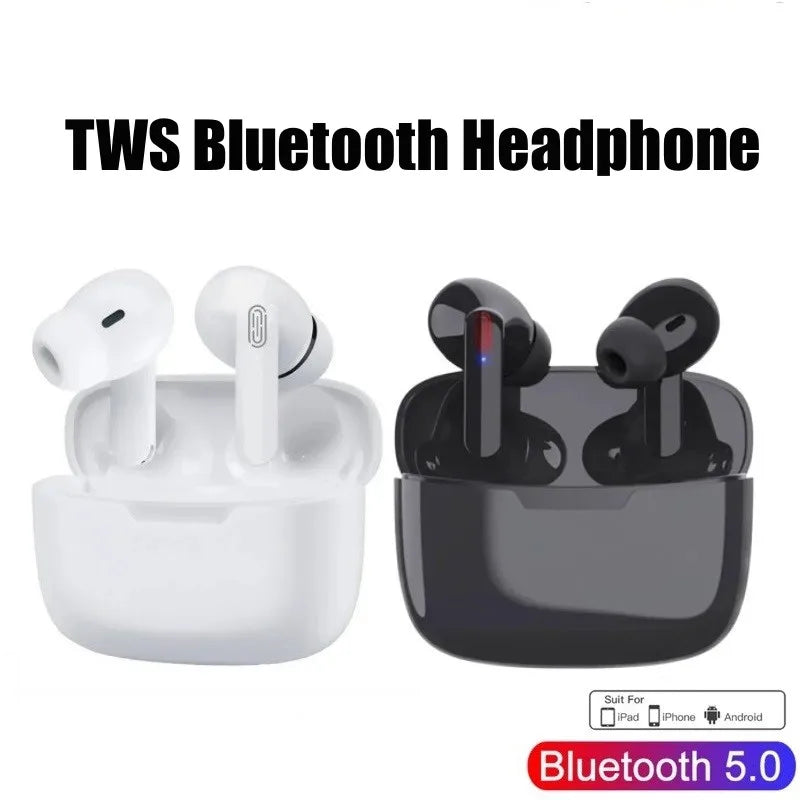 Black Touch Control Wireless Earbuds with TWS Bluetooth Connectivity for Personal Audio, Everyday Listening and Compatible Device Pairing
