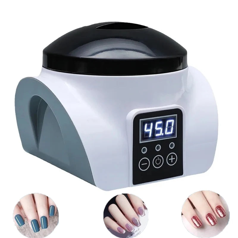 Five-Finger Gel Nail Removal Machine with Heated Steam Reference, Top-Cover Design and US, UK, AU or EU Plug Options for Adult Manicure Routines