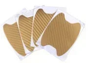 Car Door Handle Protection Stickers in Nine Colors, Four-Piece Adhesive Exterior Cover Set with Listed 8.5 x 6.8cm Size for Handle-Area Styling