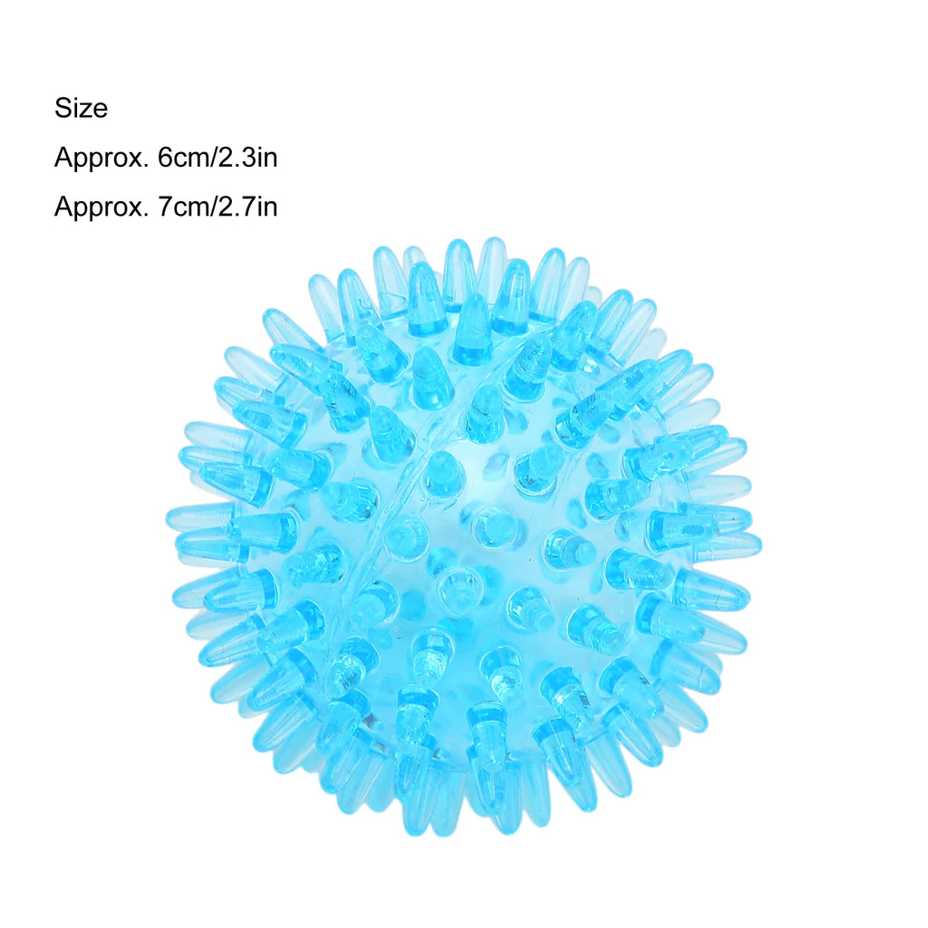 Spiky Hand Grip Ball with Hollow Soft TPR Construction and Transparent Finish Reference, Single-Piece Squeeze and Manual Massage Accessory for Adults