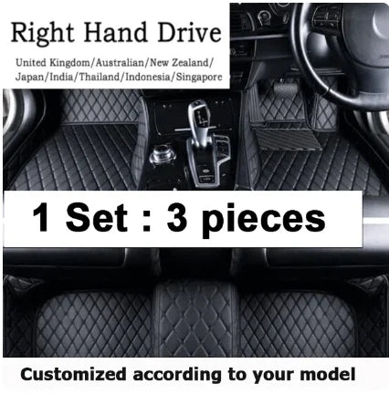 Jetta A5 Car Floor Mats for Listed Volkswagen 2006–2012 Models, Interior Floor Cover Set in Red, Coffee, Beige and Black Combinations with Fit Verification Required