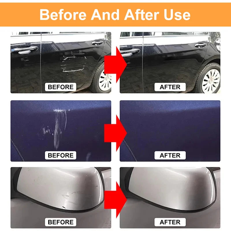 Car Scratch Remover Wax with Abrasive Polishing Compound for Mild Automotive Paint Marks, DIY Exterior Detailing Care in Single, Multi-Pack and Sponge Options