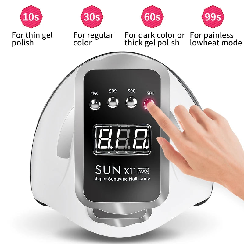 Gel Nail Polish Kit with UV LED Lamp and Electric Nail Drill, 27 Polish Colors and 4 Extension Gel Colors for At-Home Manicure and Nail Art