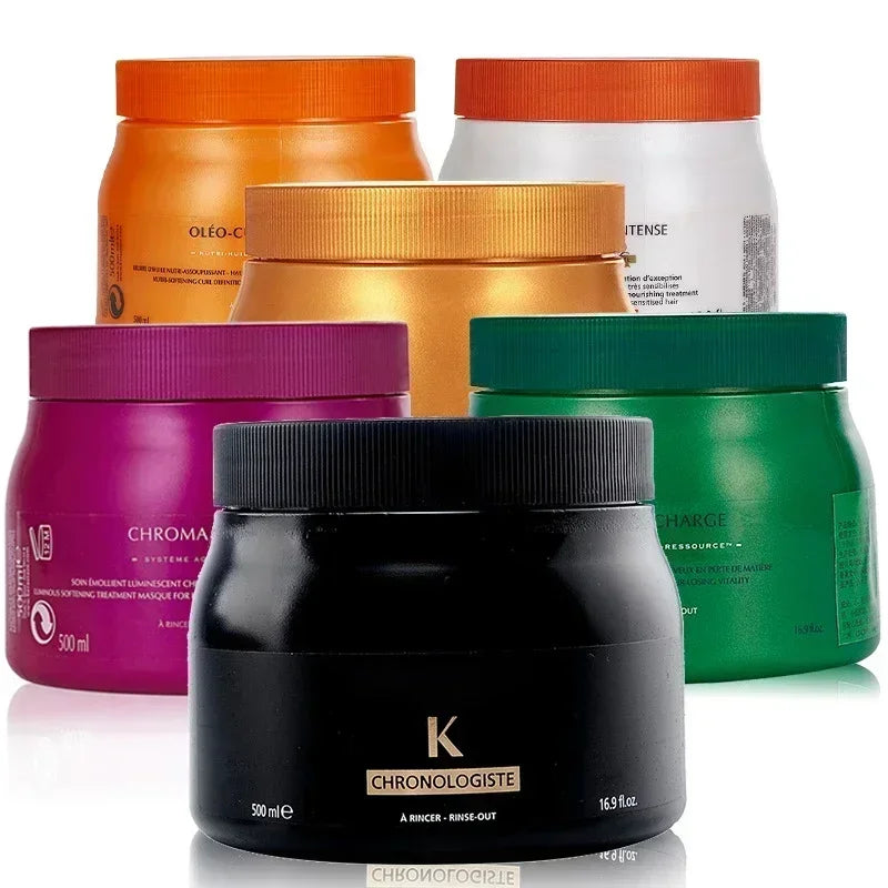 Hair Conditioning Care with Black Diamond, Strong Repair, Nourishing, Softening and Color Care Option Labels for Cosmetic Moisture and Shine Routines