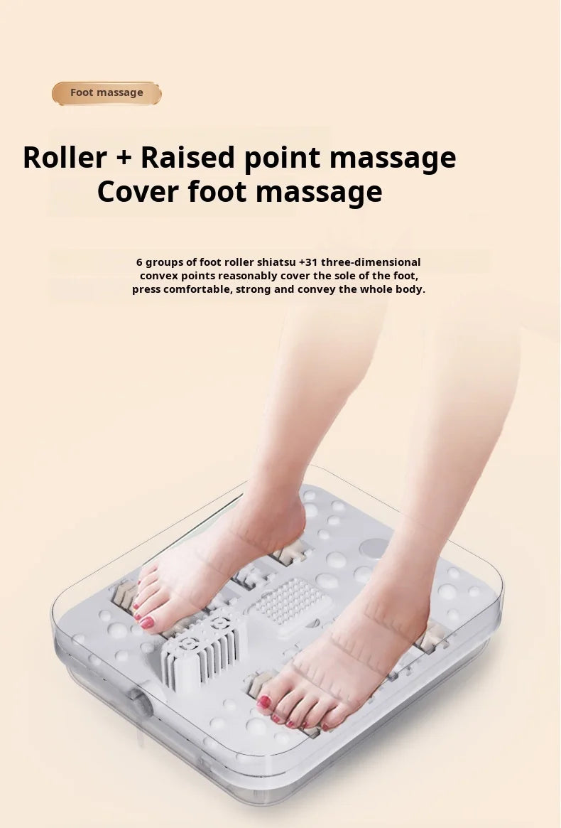 Heated Foot Bath Bucket, Foldable Electric Foot Soaking Tub with Listed Automatic Heating and Massage, Upgraded Model with EU Reference for Home Use