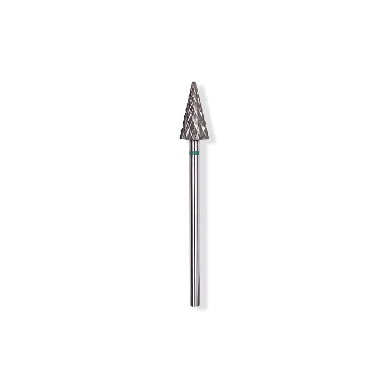 Inverted Cone Nail Drill Bit in Tungsten Steel, Single Grinding Head with 2.35mm Shank and 8mm, 10mm or WA-01-C Options for Manicure Tools