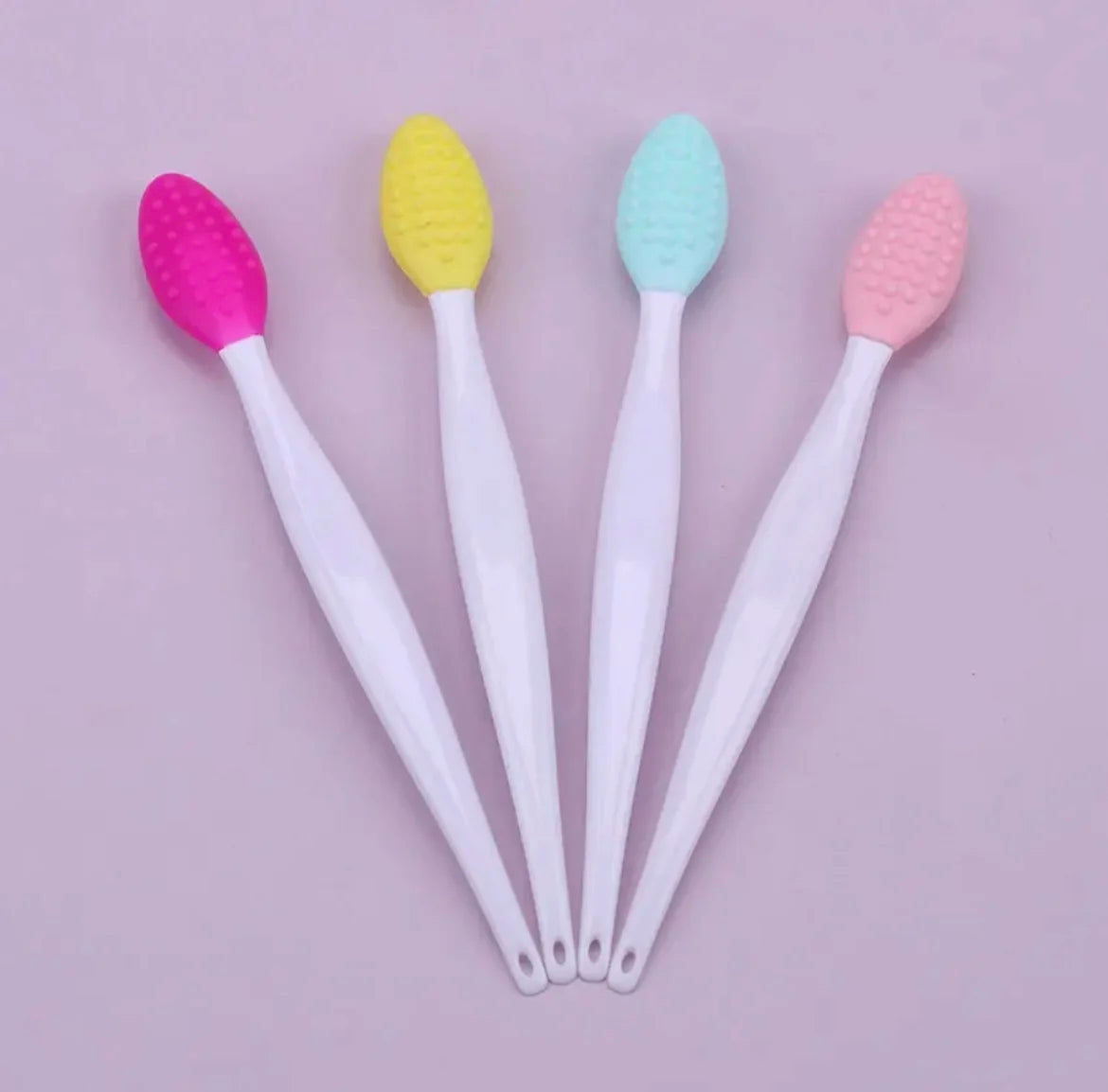 Silicone Face Cleansing Brush for Face and Nose Washing, Skincare Exfoliating Tool with Replacement Head Wording, Single and Four-Piece Color Options