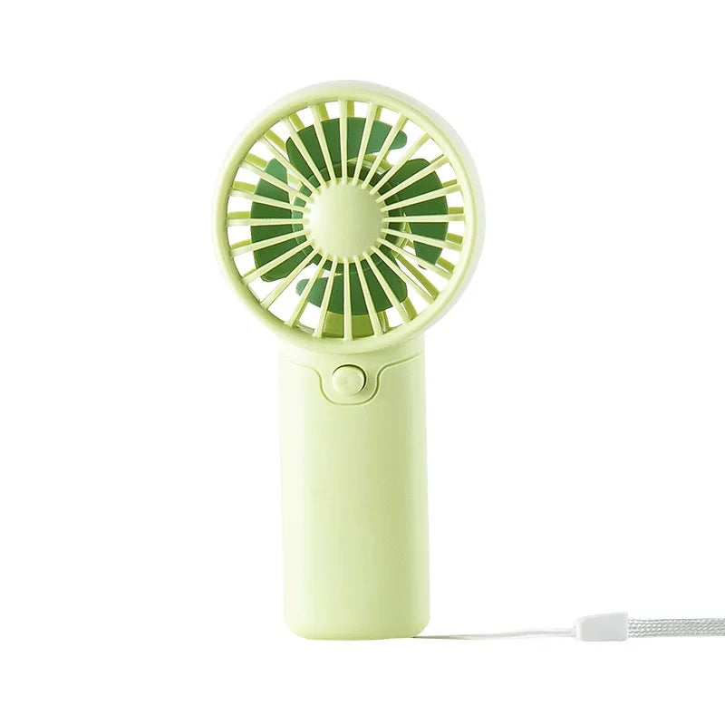 AA Battery Handheld Fan with Mini Portable Design, Pink, White or Green Options Without Batteries for Personal Airflow, Everyday Carry and Summer Outings