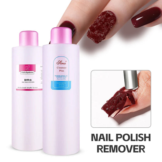Nail Care Liquid Options with Listed 1000ml Reference, Gel Remover, Polish Remover, Nail Surface Cleaner or Brush Cleaner for Adult Manicure Supplies