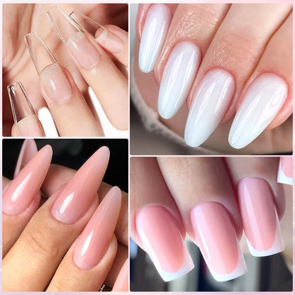 Poly Nail Extension Gel Set by Mtssii, Listed 5-Piece 20ml UV LED Curing Gel with Eight Coded Options for Adult Nail Sculpting and Manicure Designs