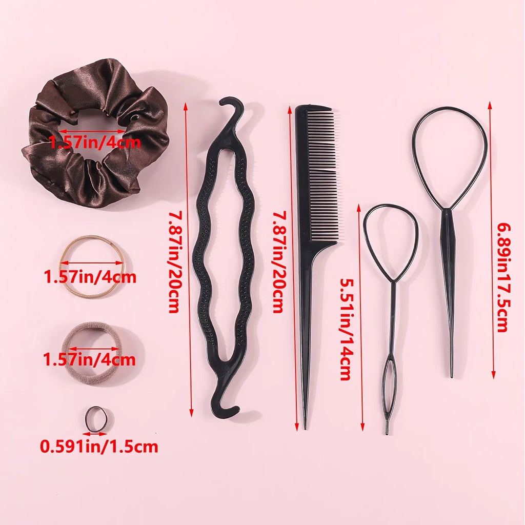 Hair Accessories Set for Women, Twelve Color and Pattern Options with Scrunchie and Ponytail Tie References for Everyday Buns and Outfit Coordination