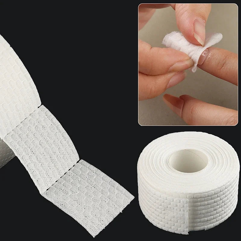 Nail Wipes Roll with 1000 Tear-Off Nonwoven Pads, Approximately 1.97 x 1.97-Inch Squares for Compatible Gel Cleansing, Polish Cleanup and Manicure Prep