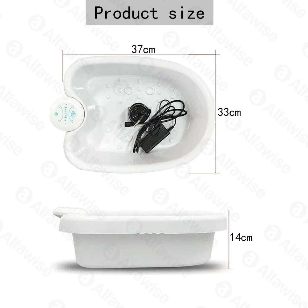 Foot Soaking Basin with Raised Circular Dots, Basin-Only Foot Bath Container for Seated Home Personal-Care Routines, No Foot Spa Machine Included