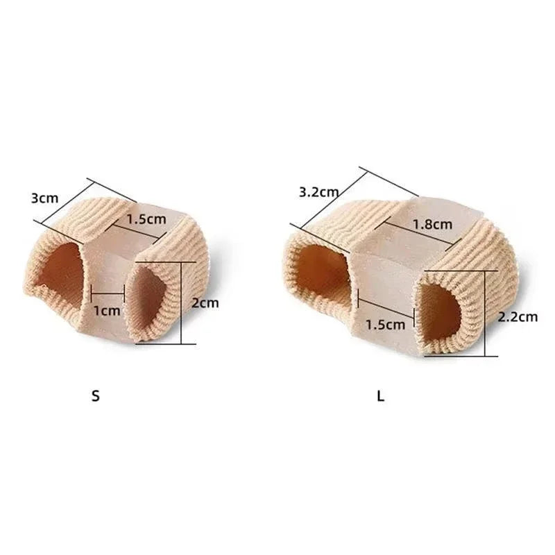 Toe Spreader in Soft Silicone with Small or Large Size Options, Single-Piece Reusable Toe Separator with Gentle Hand-Wash Care for Personal Foot Routines