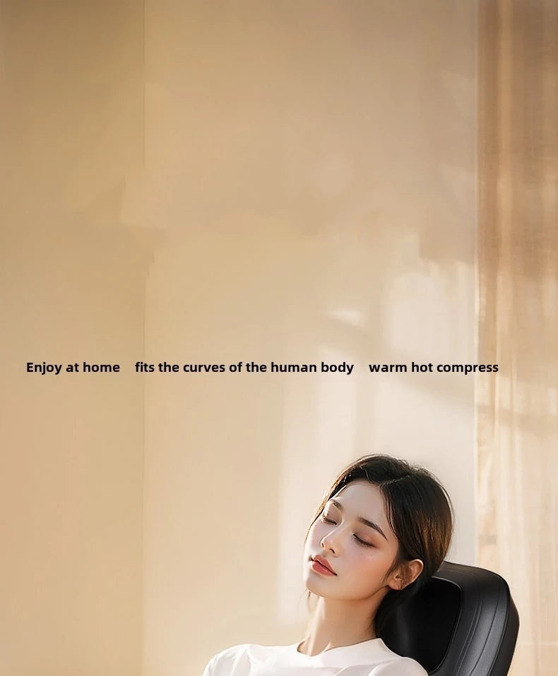 Massage Seat Cushion 5-in-1 Chair Pad with Listed Heat, Vibration and Kneading, US EU UK or AU Plug Options for Compatible Home Seating and Personal Massage Breaks